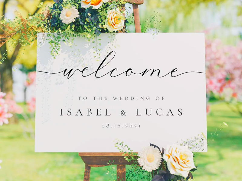 Printable Wedding Welcome Sign Template